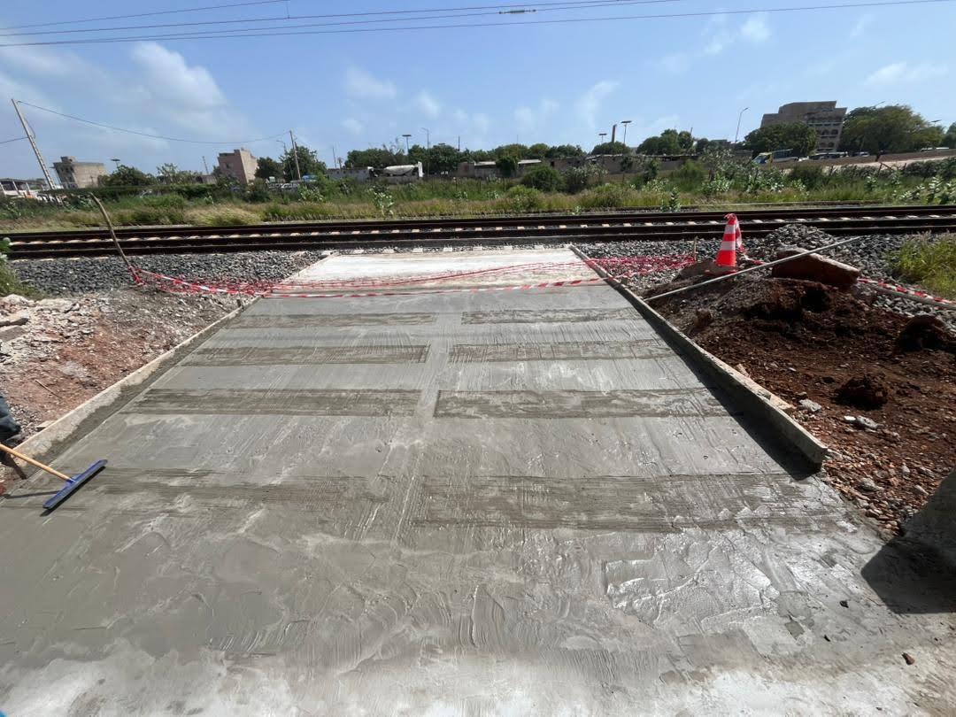 Plateforme d'Enraillement de Bargny en Beton Armé